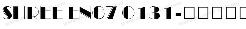 SHREE ENG7 0131字体转换